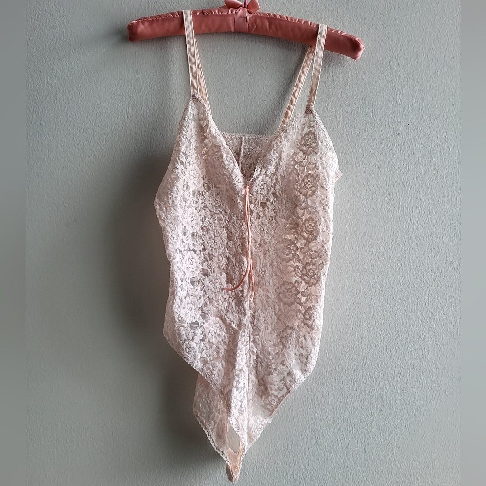 Vintage Avon Fashions lace body suit